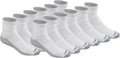 Dickies mens Dri-tech Moisture Control Quarter Socks - Cushioned