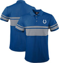 FOCO NFL Team Color Chest Stripe Men's Polo Shirt - Vibrant Team Style