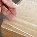 Royhom Frosted Plastic Table Cover 2mm Thick 60 x 36 in - Clear