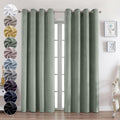 Soft Sage Green Velvet Curtains for Bedroom
