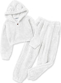 Soft fleece hoodie and sweatpants set for girls by Arshiner