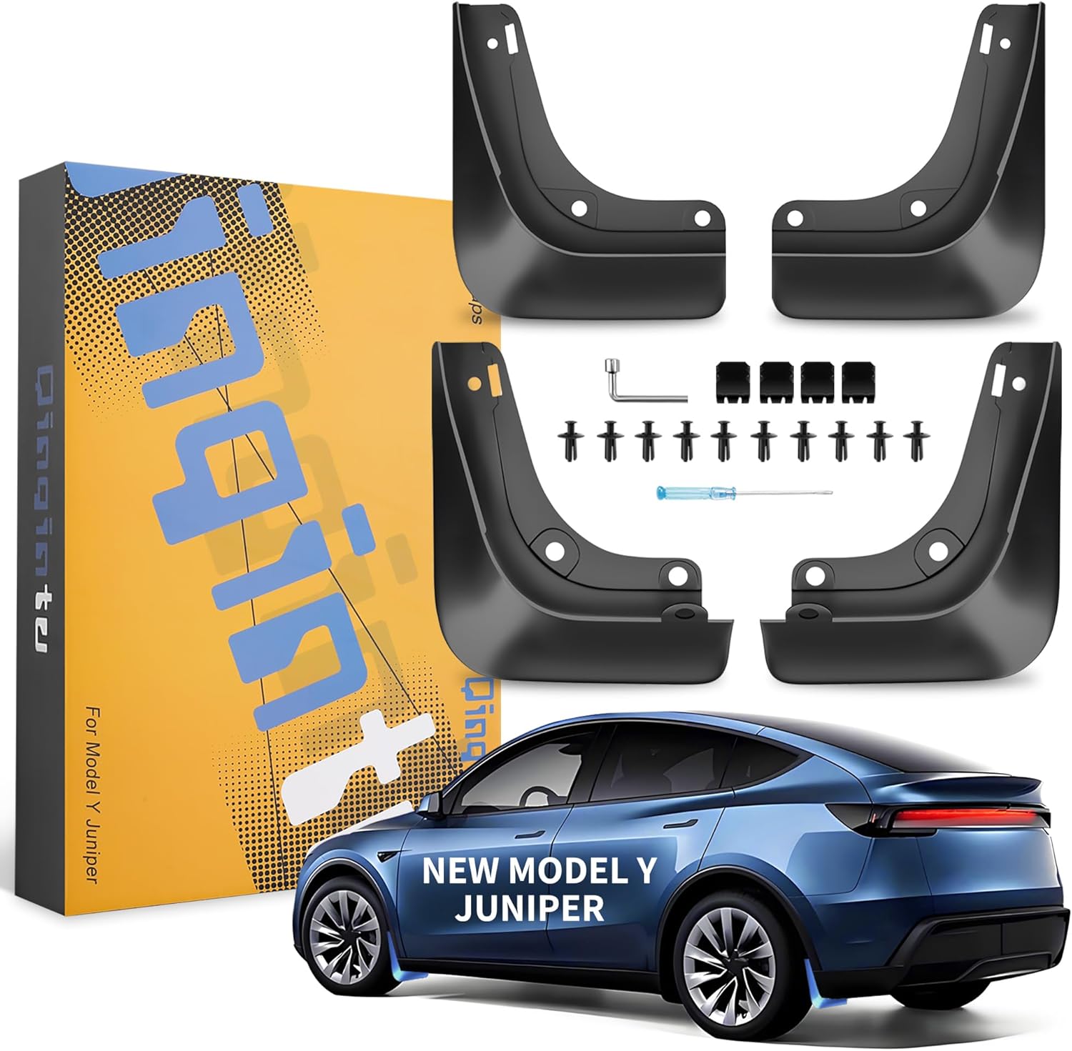 Mud Flaps for Tesla Model Y Juniper 2025 2026 - No Drilling