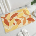 Gibelle Orange and Yellow Bath Rug Set for Safety and Comfort