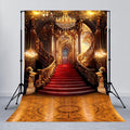 Palace Backdrop 10x12ft Royal Castle Red Carpet Background - Photo
