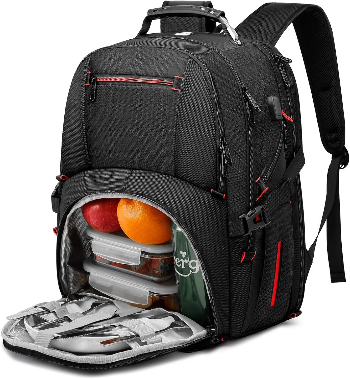 Insulated Cooler Backpack for Men with USB Charging Port