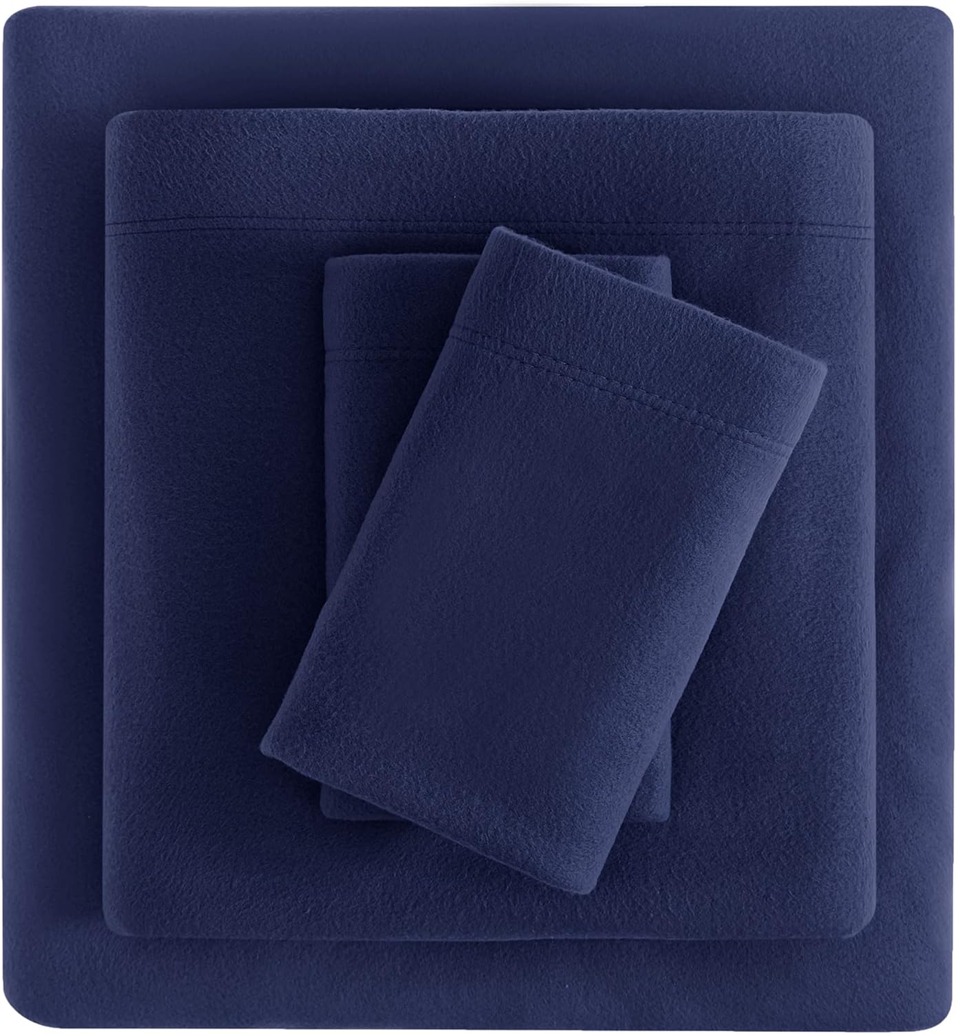 Viviland Plush Micro Fleece Queen Bed Sheet Set for Comfort