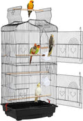 41-inch Open Top Medium Bird Cage for Small Birds - Spacious Safe Home