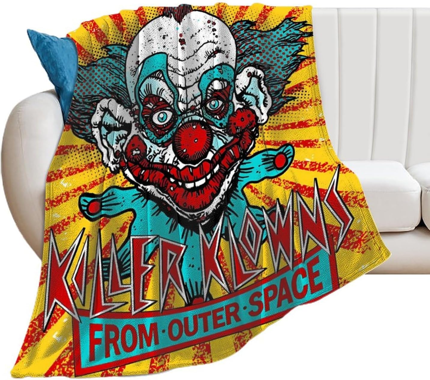 Cozy Anime & Klowns Throw Blanket 60x80