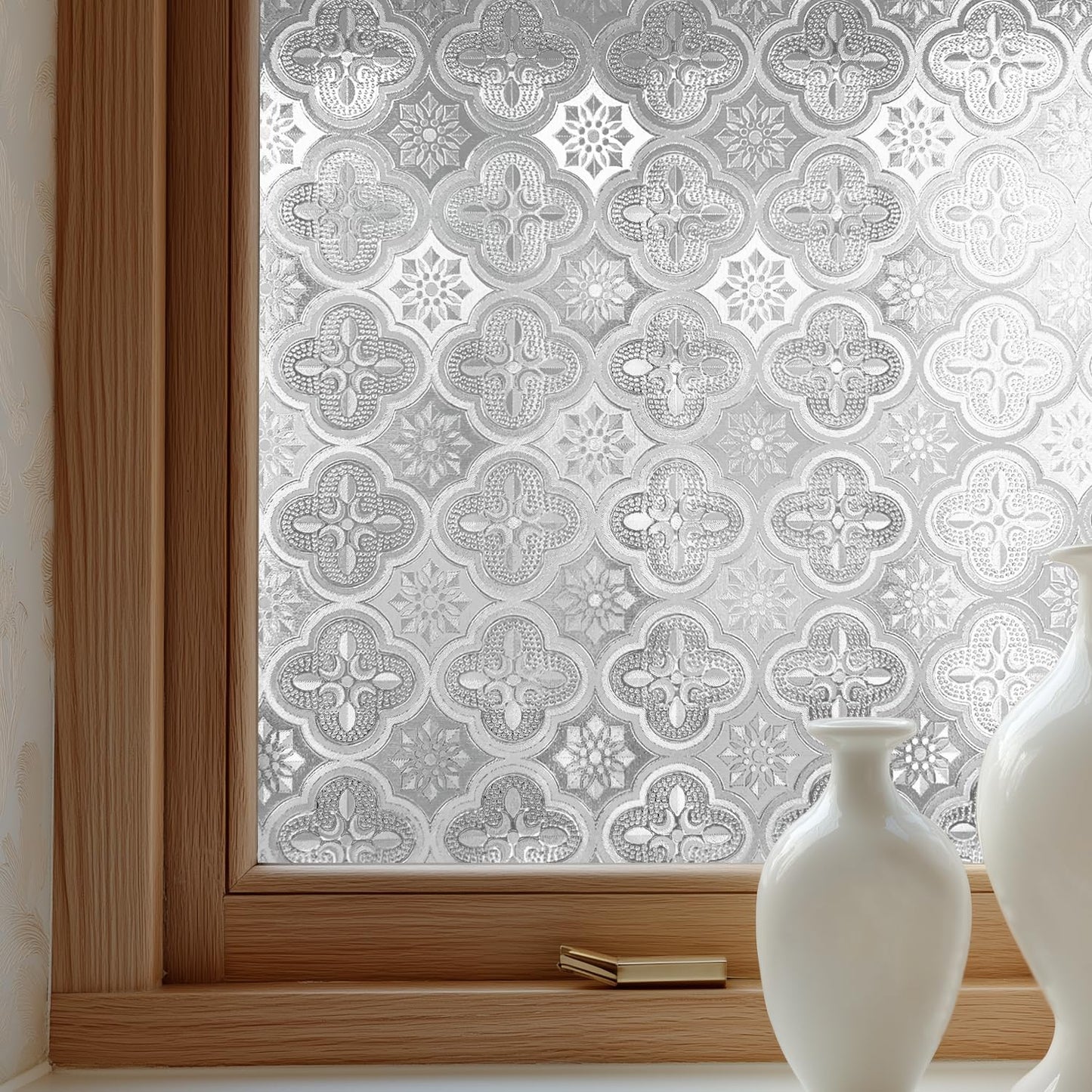 Window Privacy Film Decorative for Front Door and Bathroom