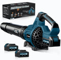 Leaf Blower Cordless 650CFM, 2 Batteries & 3 Speeds - Lightweight