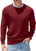 Mens Sweater Crewneck Pullover Lightweight Knit - Slim Fit COOFANDY