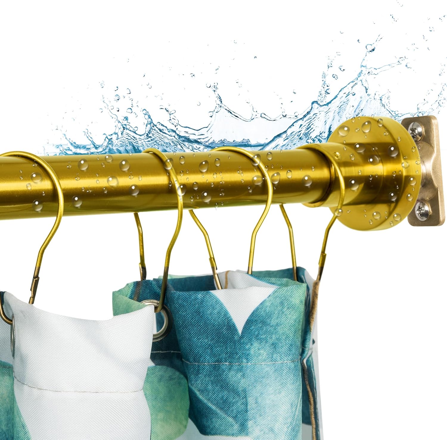 Artiwell Heavy Duty Shower Rod for Adjustable Bathroom Use