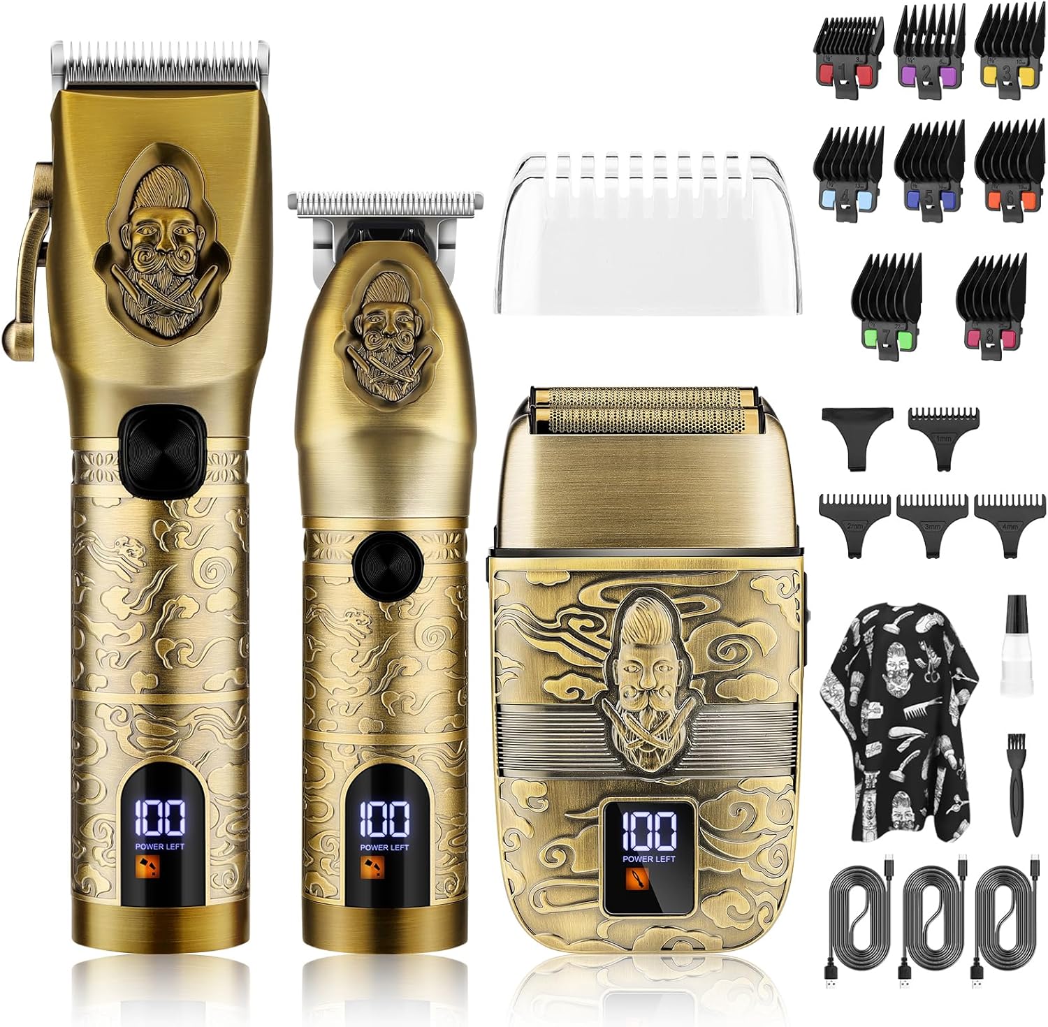 Professional Hair Clipper Trimmer Set for Men by Lanumi