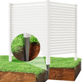 FLYYIBO Vinyl Privacy Fence: Conceal AC Unit & Trash Cans!
