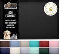 Waterproof Silicone Pet Feeding Mat with Raised Edges for Cleanup