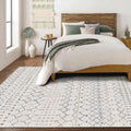 6x9 Area Rug Living Room - Machine Washable Neutral Boho Rug