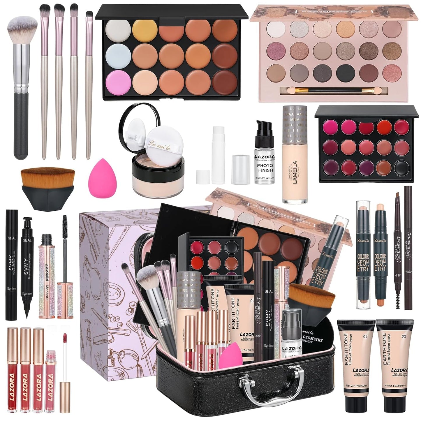 All in One Makeup Kit for Women - Essential Starter Bundle