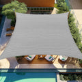 Shade&Beyond 12ftx12ft Curved Sun Shade Sail Light Grey - Cool, UV