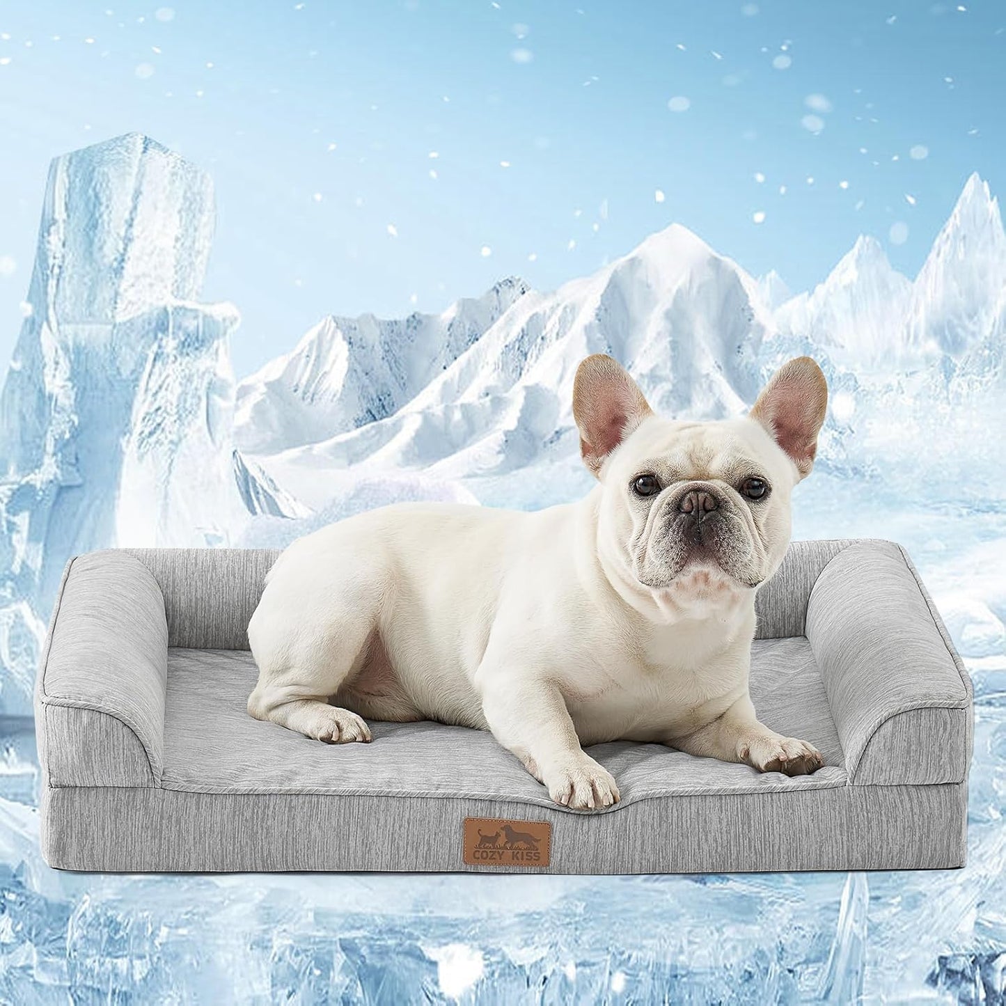 Cooling Dog Bed with Orthopedic Foam for Ultimate Comfort