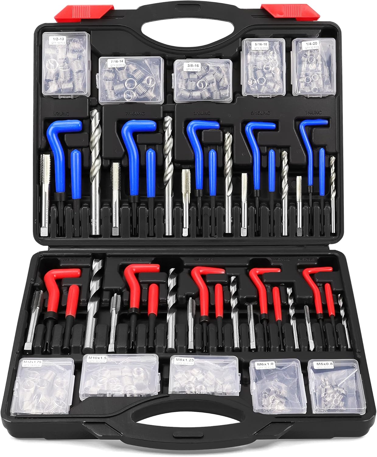 Helicoil Thread Repair Tool Kit: 320-Piece Automotive Set