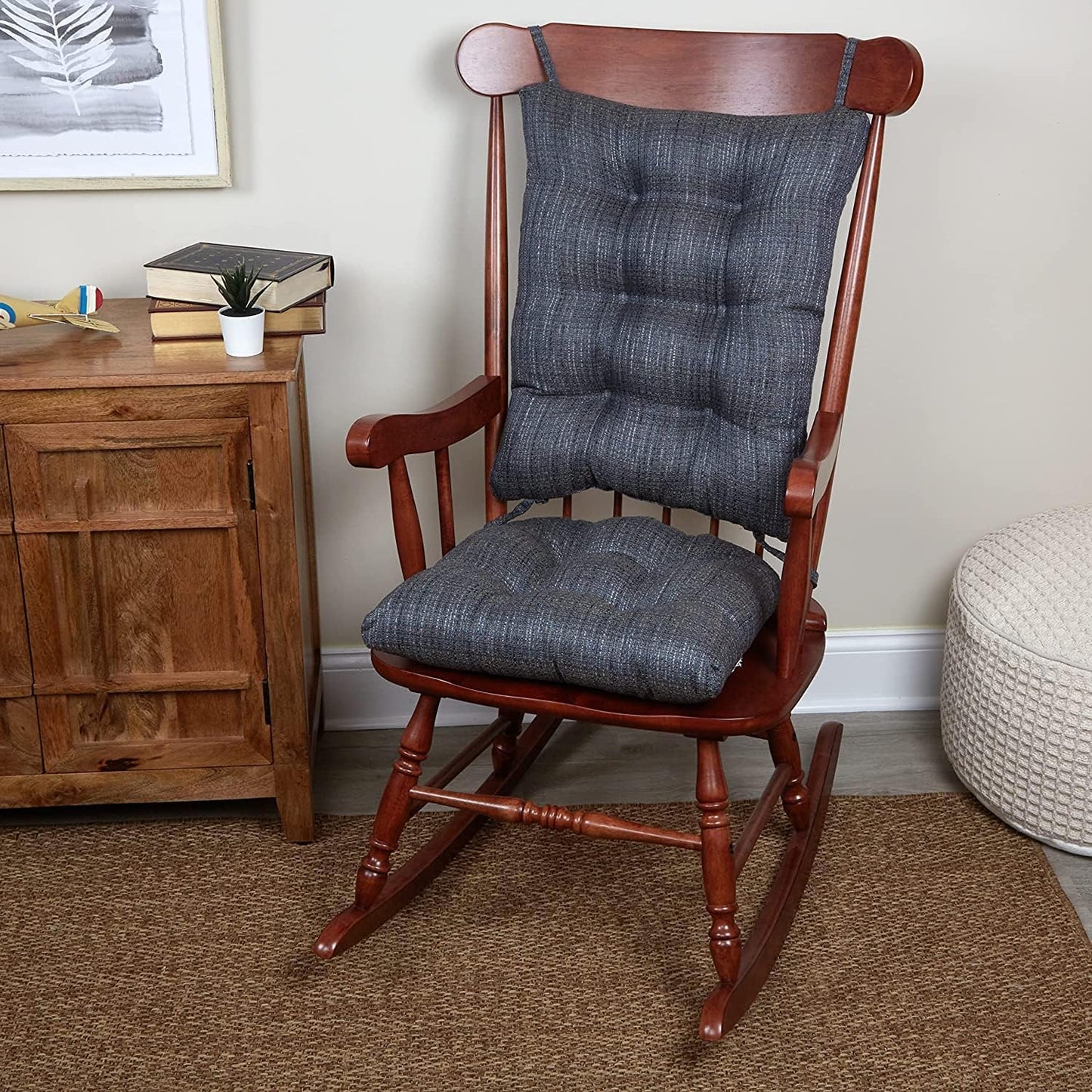 Klear Vu Omega Non-Slip Rocking Chair Cushion Set for Comfort