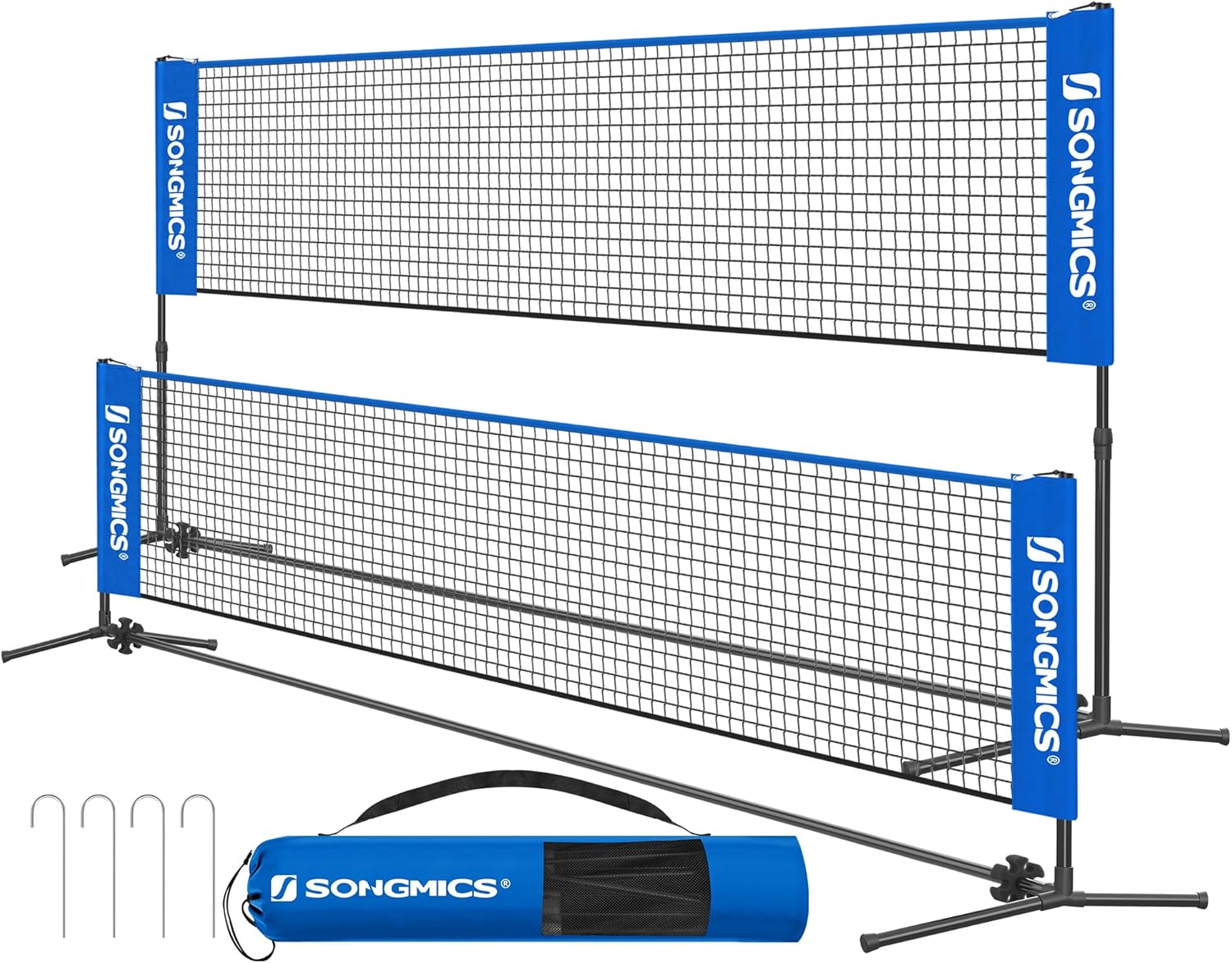 Adjustable Badminton Net for Volleyball and Pickleball Fun
