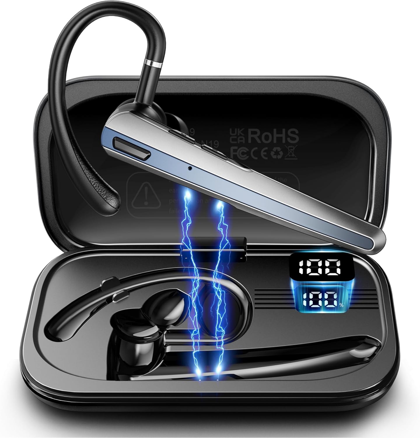 ICOMTOFIT Bluetooth Headset: Wireless, Mute, Trucker Essential