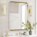 Fabuday Gold Mirror Bathroom Wall - Stylish 36x24 Inch Design