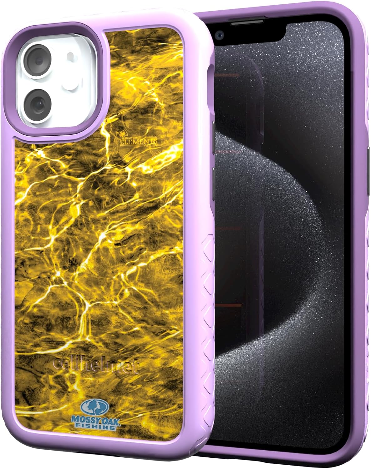 cellhelmet Mossy Oak Dual-Layer Case for iPhone 13 Mini in Lilac