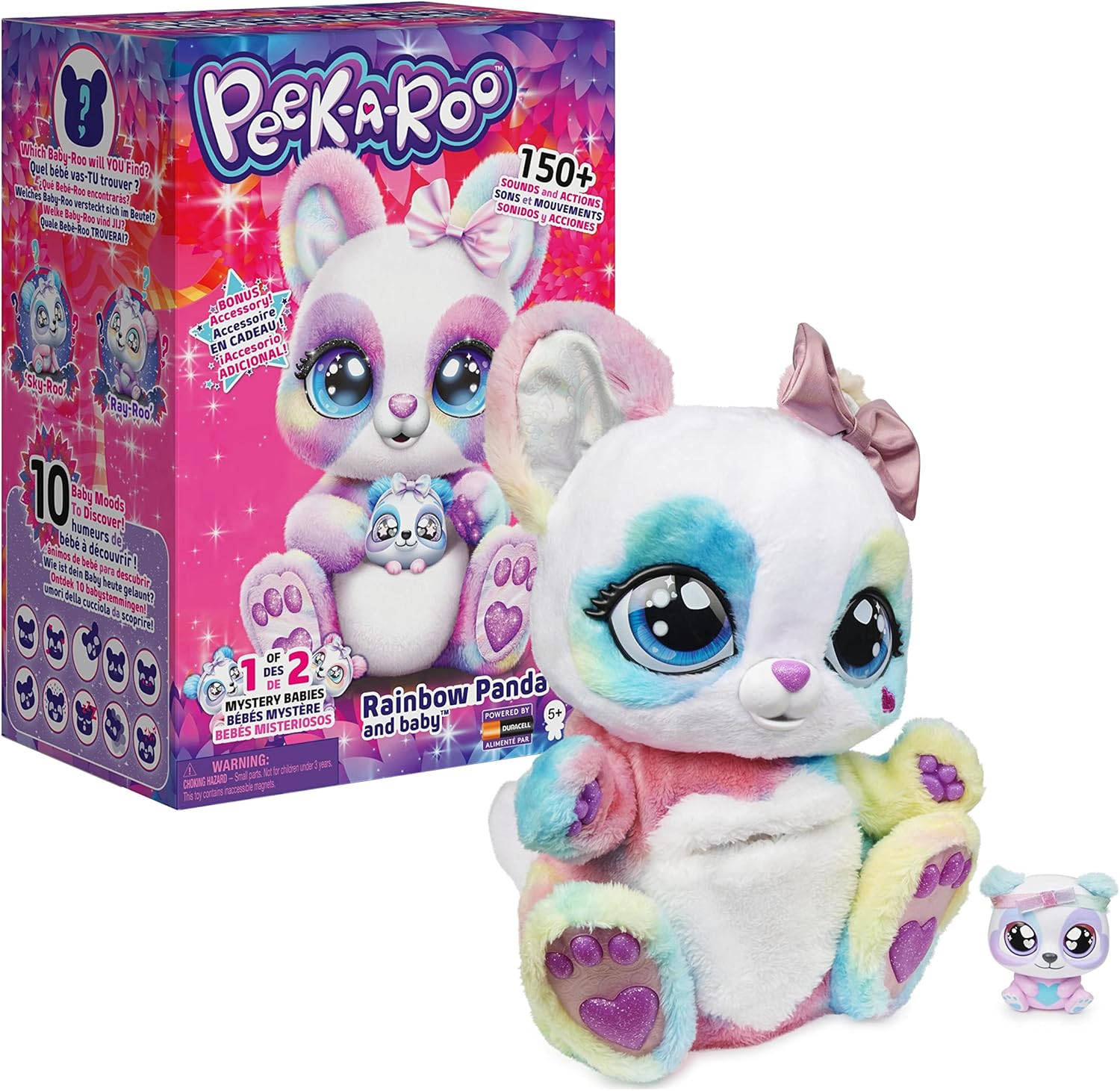 Peek-A-Roo Rainbow Plush: 150+ Sounds, Interactive Fun!