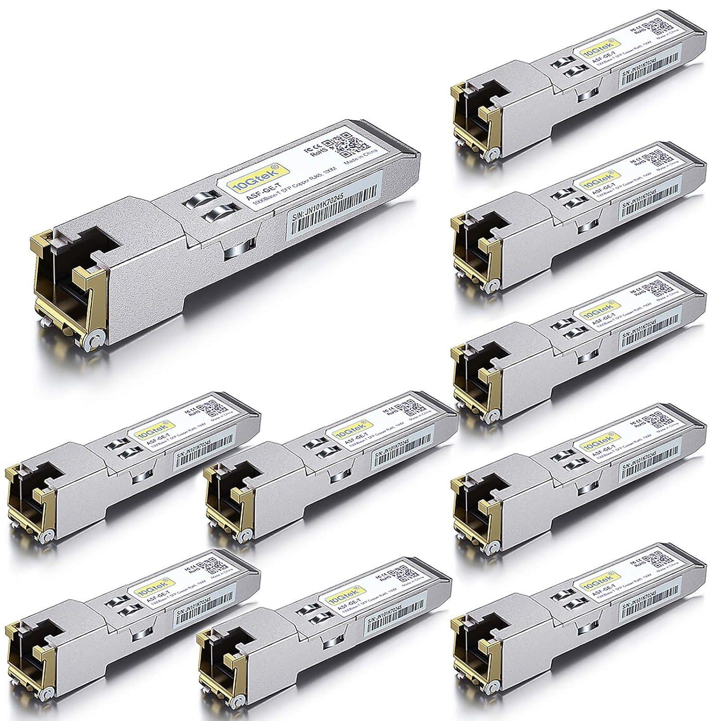 10Gtek SFP to RJ45 Copper Ethernet Module for Gigabit Networks