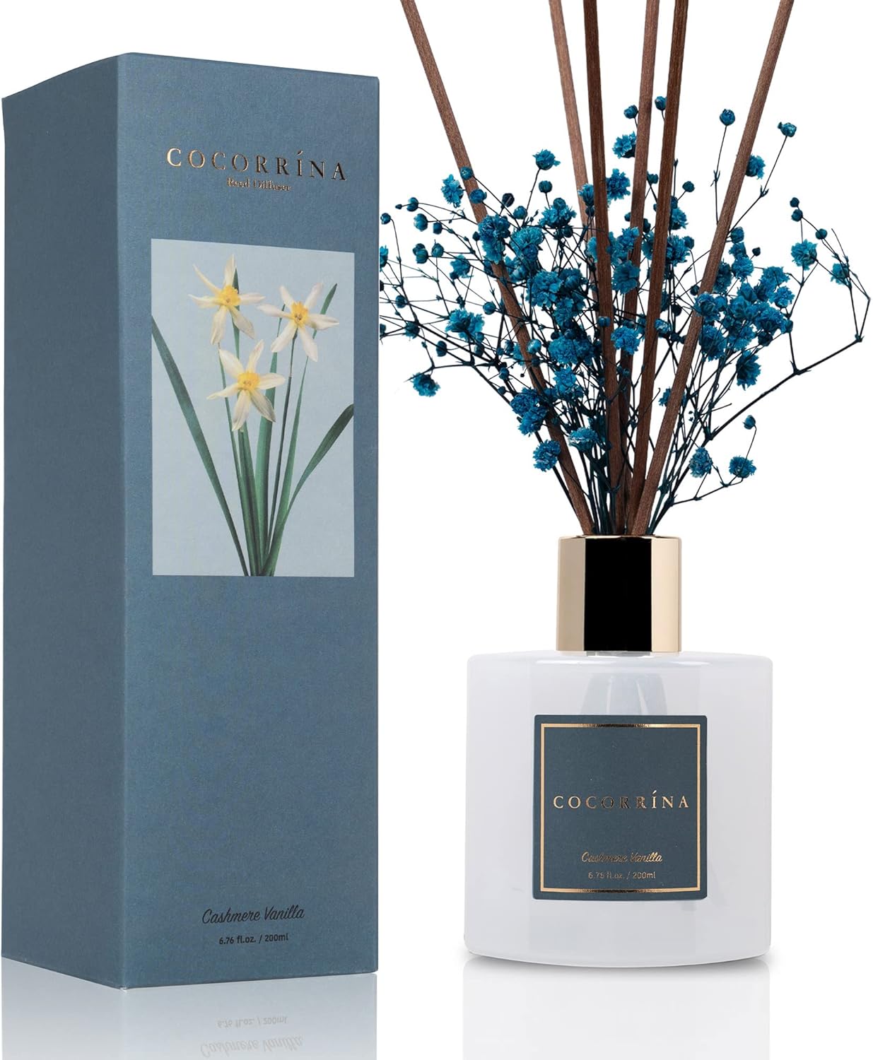 COCORRNA Cashmere Vanilla Reed Diffuser Set