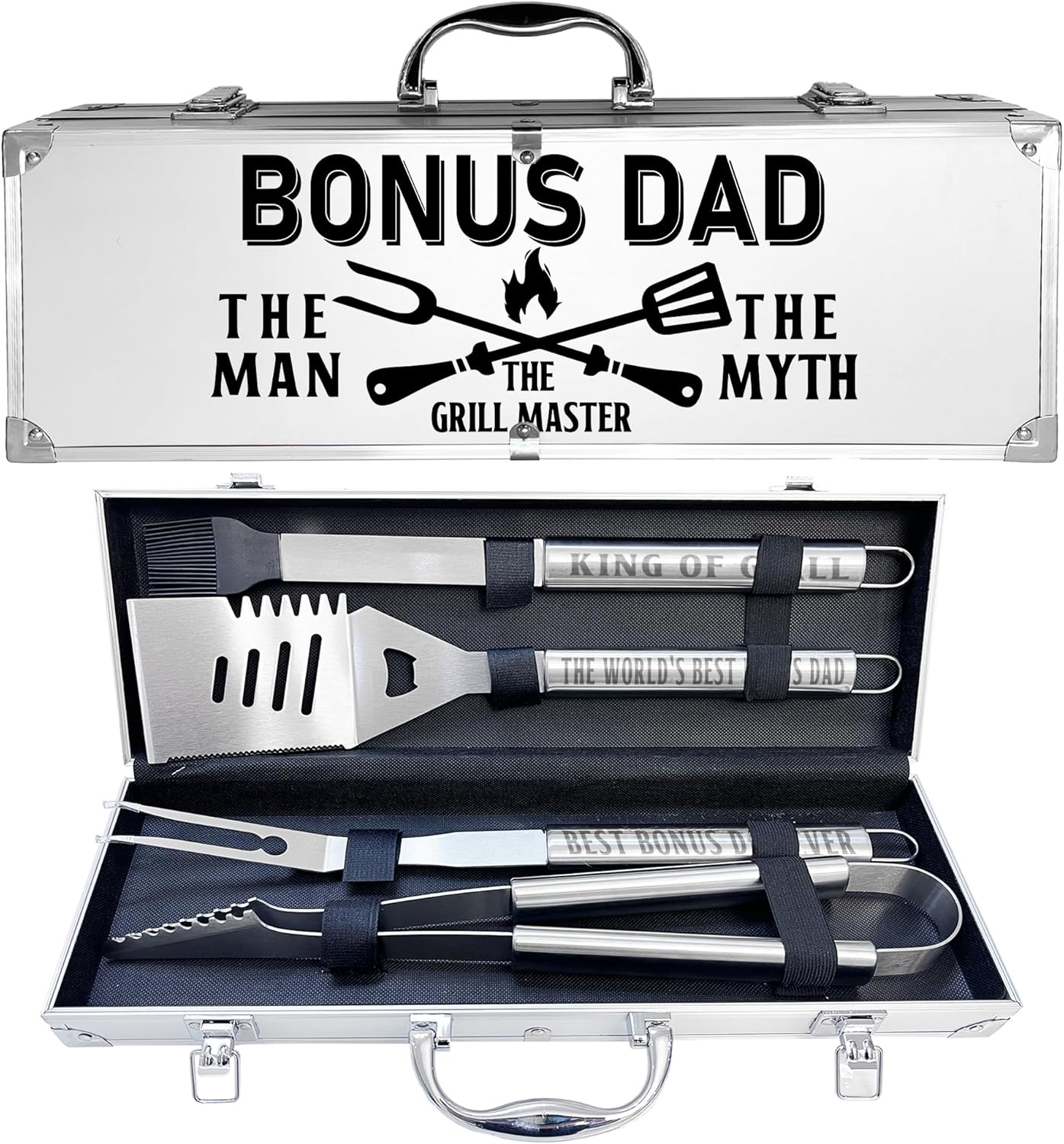 Heavy Duty Grilling Accessories Kit for Bonus Dad BBQ Lovers