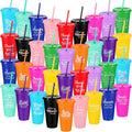 Skylety 36 Pcs Christmas Thank You Gift Bulk 24 oz Plastic Cups - Team