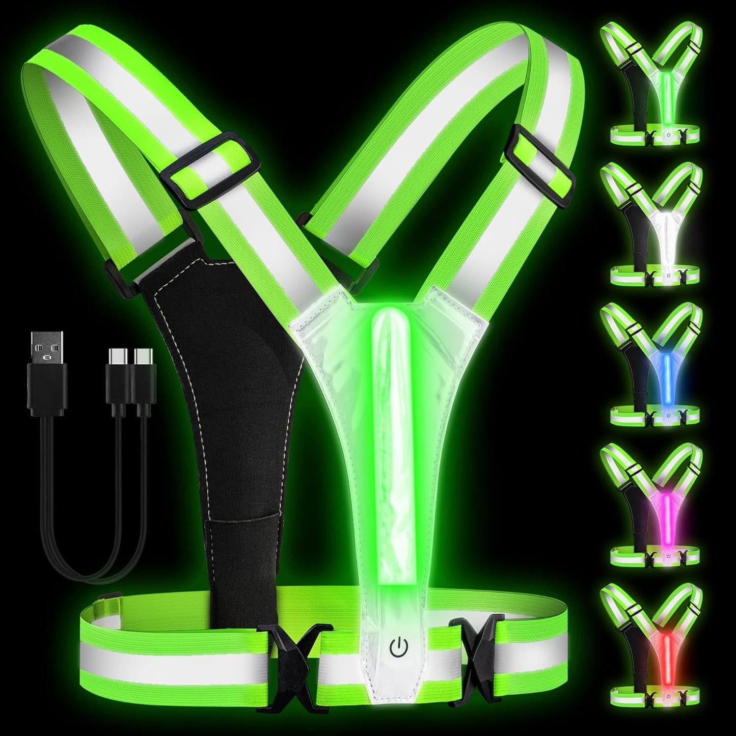 Stay Safe & Stylish: HENMI LED Reflective Vest