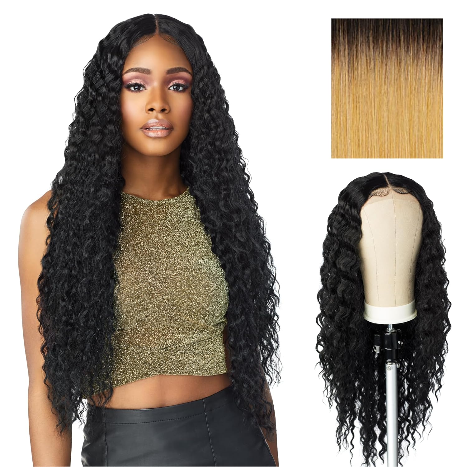 Sensationnel Butta Lace Wigs Unit 3 Extra Wide 5 Inch Deep Parting