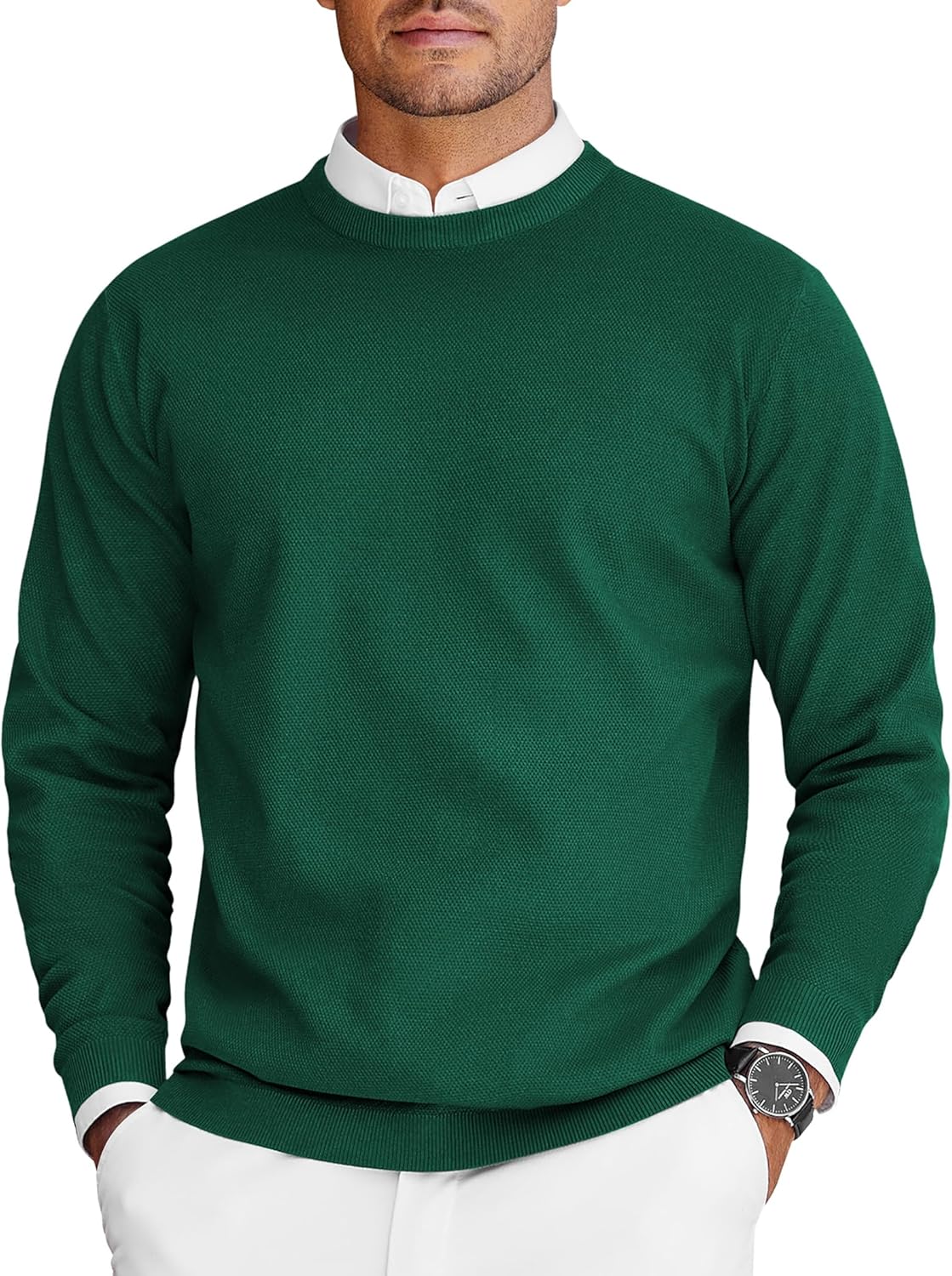 Stylish COOFANDY Mens Crew Neck Sweaters for Every Occasion