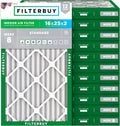 Filterbuy 16x25x2 Air Filter MERV 8 Essential Dust & Allergy Defense