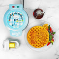 Bluey Waffle Maker - Non-Stick Round Waffle Iron for Fun Breakfasts