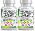 Oregano Oil Garlic Olive Leaf Black Seed Supplement - Immune Support