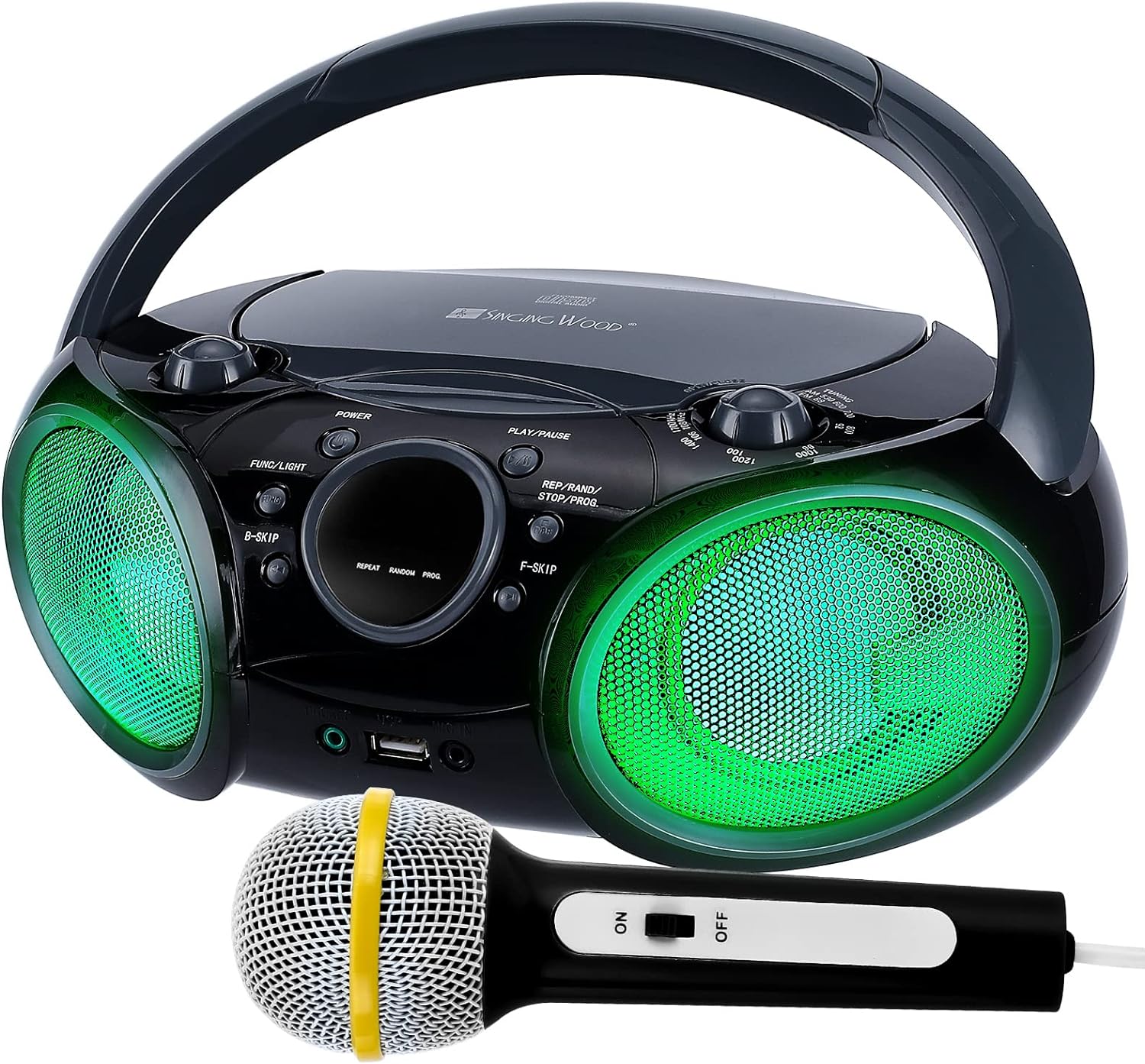 SingingWood Karaoke Boombox: Portable Bluetooth Fun