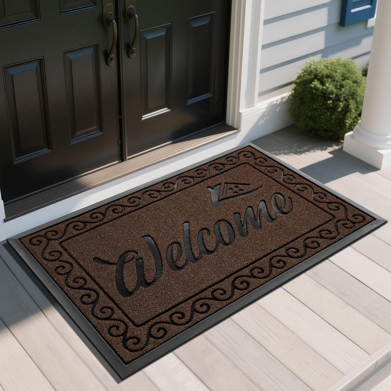 Yimobra Welcome Mat Outdoor Indoor, Heavy Duty Non-Slip Doormat