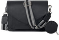 Leather Flapover Crossbody Handbag Purse for Women (Style WQVR)
