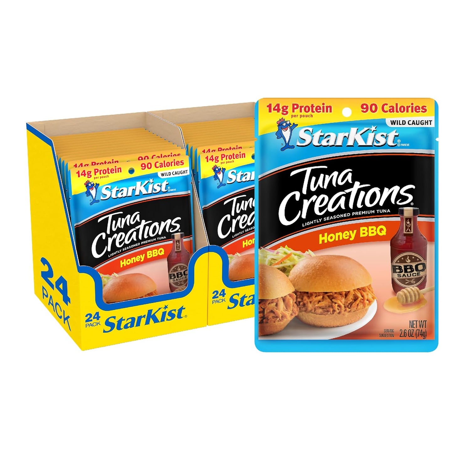StarKist Tuna Creations Honey BBQ Pouches - 24 Pack of Flavor
