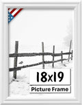 White 18x19 Picture Frame 0.75 in Wide - Classic White Wall Frame