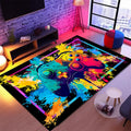 Gaming Rug for Boys Room 3ftx5ft Non-Slip Gamer Rug - Colorful