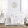 Boho Llama Baby Nursery Crib Bedding Set - 4 Piece Gender Neutral