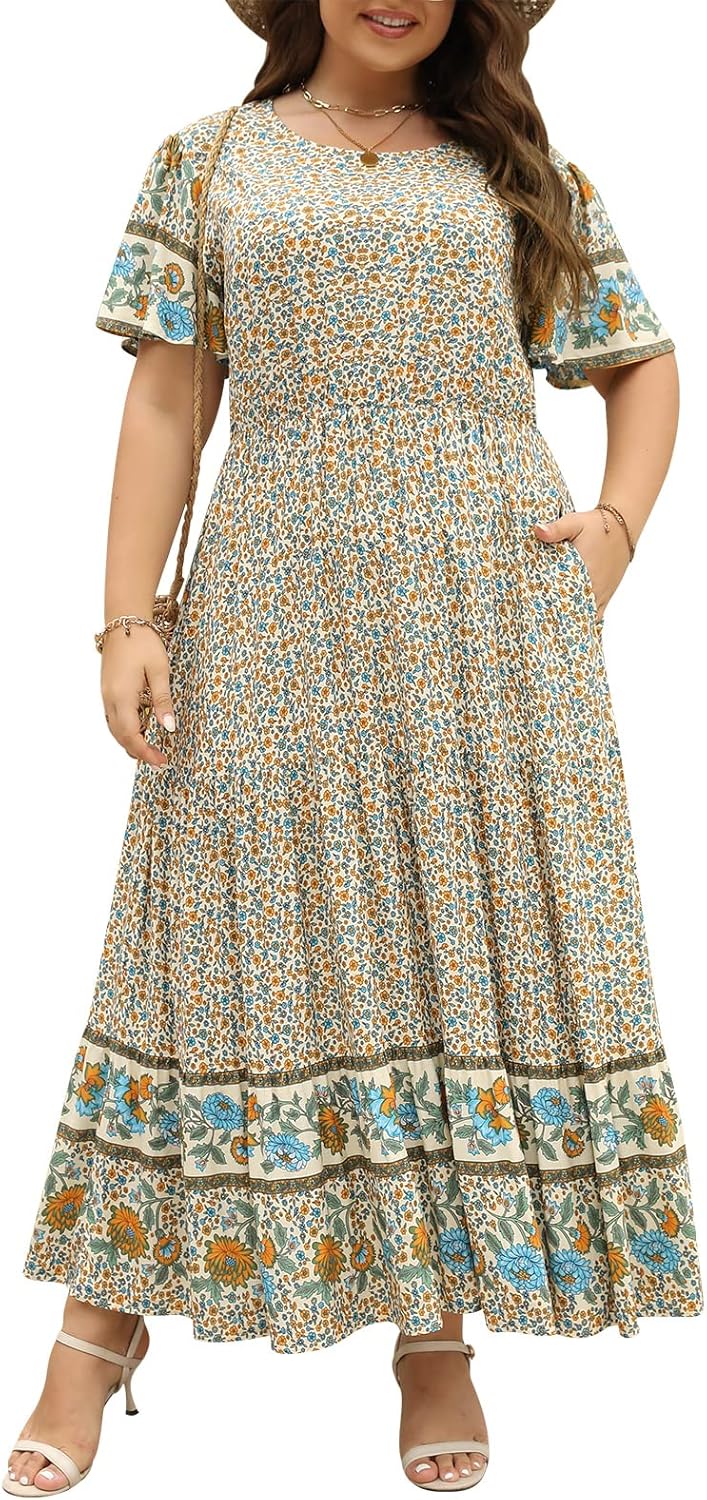 Plus Size Maxi Dresses for Curvy Women with Boho Charm