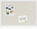 Board2by White Cork Board Bulletin Board for Home Office Use