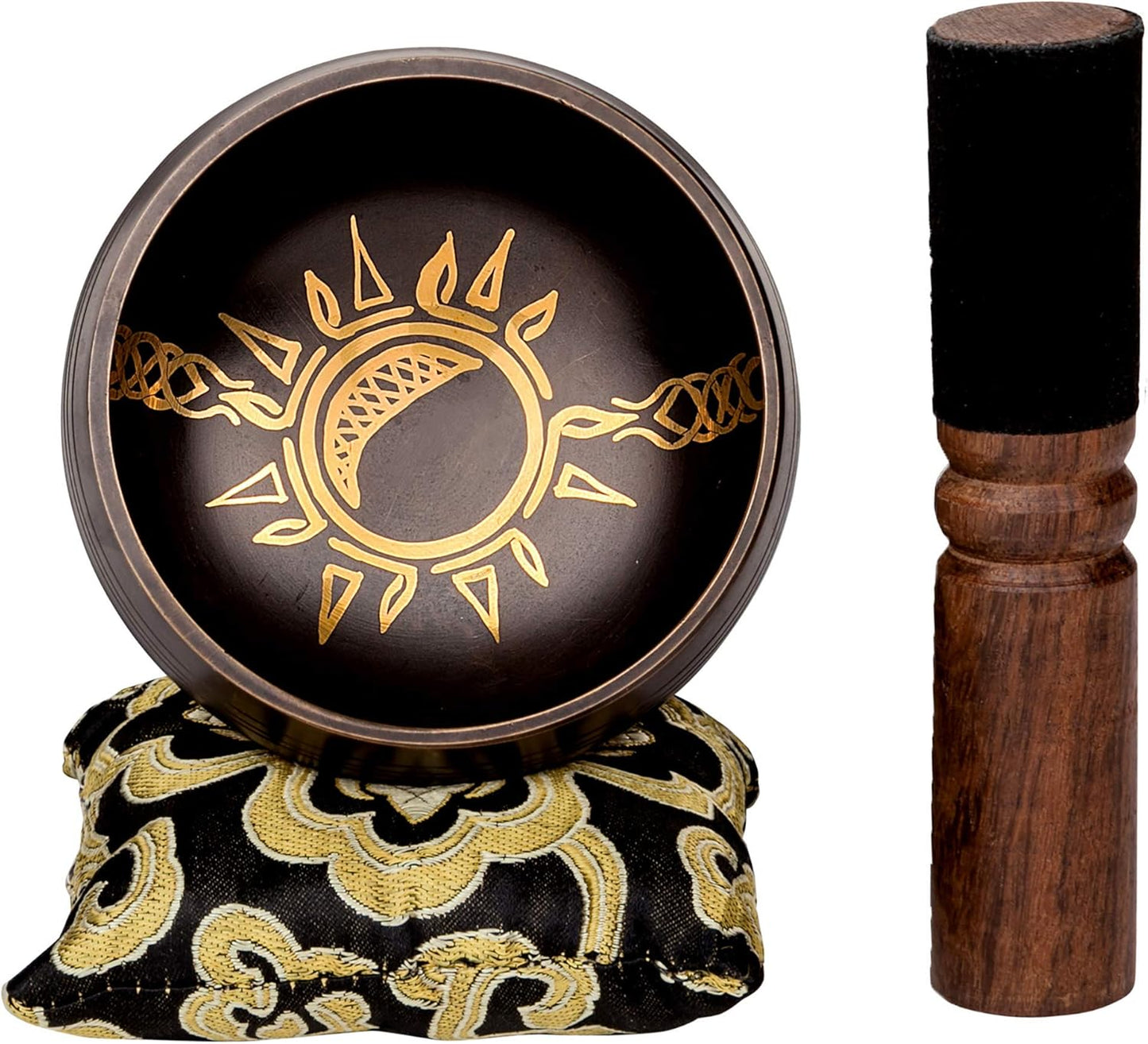 Sun in Moon Singing Bowl Set for Spiritual Healing and Meditation